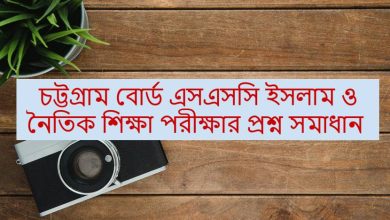 Chittagong Board SSC Islam and Moral Education Exam Question