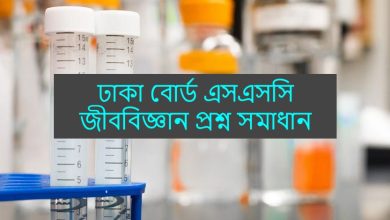 Dhaka Board SSC Biology Question Solution