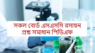 এসএসসি রসায়ন পরীক্ষার mcq প্রশ্ন ও উত্তর