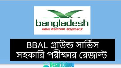 BBAL Ground Service Assistant Result