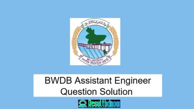 BWDB Assistant Engineer Question Solution