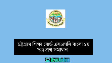 Chittagong Board SSC Bangla 1st Paper Question Solution