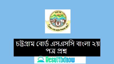 Chittagong Board SSC Bangla 2nd Paper Question Solution